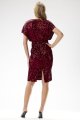 Sukienka welurowa z cekinami A698 claret-6 10905  | 16155-Claret-L