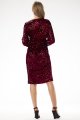 Sukienka cekinowa z kopertową górą A699 claret-4 10909  | 16156-Claret-L