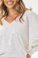 Sukienka welurowa z cekinami A700 white-5 10914  | 16157-White-L