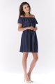 Sukienka A185 navy-2 10938  | 135-Navy-M