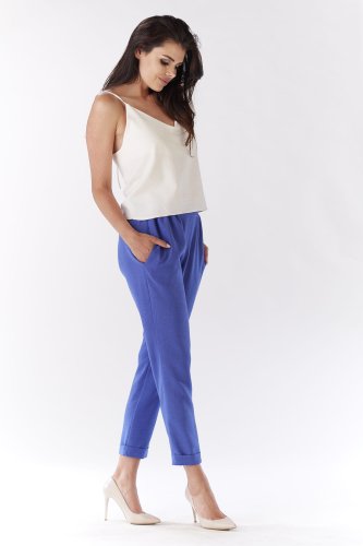 Spodnie o luźnym fasonie Niebieskie