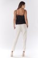 Spodnie A186 ecru-3 10941  | 136-Ecru-S