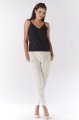 Spodnie A186 ecru-1 10941  | 136-Ecru-M