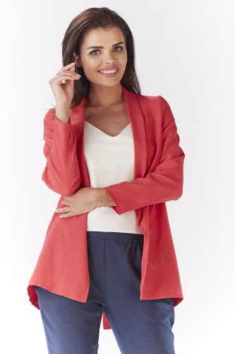 Żakiet o luźnym kroju Fuksja 