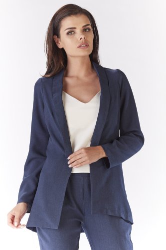 Żakiet o luźnym kroju Granatowy