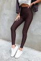 Czekoladowe klasyczne legginsy push-up Naomar-7 11039  | 1309-34