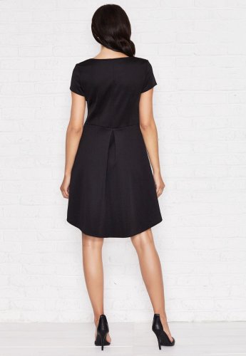 Sukienka Asymetryczna Czarna M003