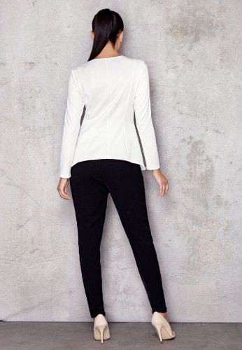 Bluzka Asymetryczna Ecru M002