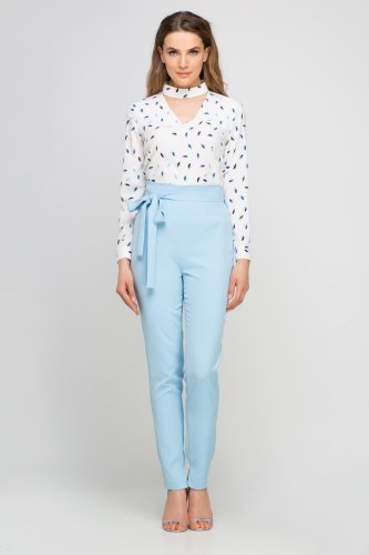 Spodnie z Szarfą Błękitne LSD113 