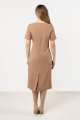 Sukienka A706 cappuccino-3 11229  | 16360-Cappuccino-L