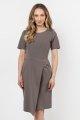 Sukienka A710 taupe-1 11242  | 16383-Taupe-L