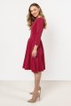 Sukienka A707 claret-2 11243  | 16417-Claret-L