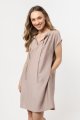 Sukienka A731 kaszmirowy-1 11301  | 16672-Kaszmirowy-L