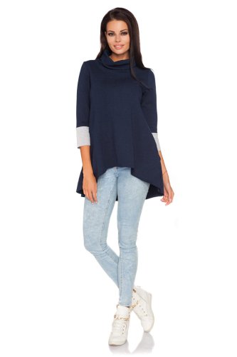 Tunika Asymetryczna Granatowa Justyna