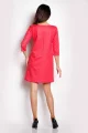 Sukienka A153 pink-3 11560  | 102-Pink-S