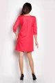 Sukienka A153 pink-3 11560  | 102-Pink-XL