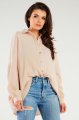 Koszula M264 beige-1 11569  | 849-Beige-ONE-SIZE