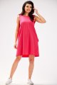Sukienka M296 fuchsia-3 11574  | 16718-Fuchsia-LXL