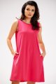 Sukienka M296 fuchsia-1 11574  | 16718-Fuchsia-SM