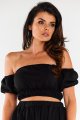 Bluzka M308 black-1 11577  | 16719-Black-LXL