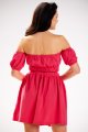 Bluzka M308 fuchsia-3 11578  | 16719-Fuchsia-LXL