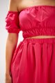 Bluzka M308 fuchsia-4 11578  | 16719-Fuchsia-LXL
