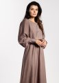 Luźna sukienka midi A732 taupe-2 11587  | 16790-Taupe-L