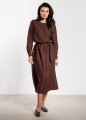 Sukienka A733 czekoladowy-1 11588  | 16791-Czekoladowy-L
