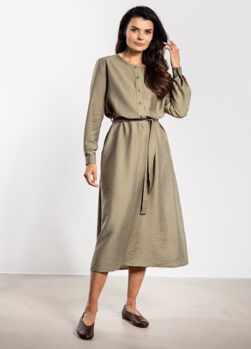 Sukienka A733 szałwiowy