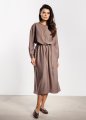 Sukienka A733 taupe-2 11590  | 16791-Taupe-L