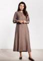 Sukienka A733 taupe-3 11590  | 16791-Taupe-L