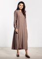 Sukienka A733 taupe-1 11590  | 16791-Taupe-XL