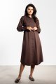 Sukienka A736 czekoladowy-1 11598  | 16794-Czekoladowy-XL
