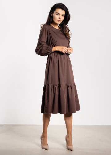 Sukienka A737 czekoladowy