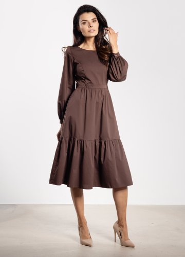Sukienka A737 czekoladowy