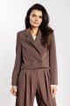 Marynarka A744 czekoladowy-1 11626  | 16802-Czekoladowy-L