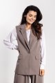 Kamizelka A745 taupe-1 11631  | 16803-Taupe-S