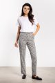 Spodnie A748 white-black-2 11637  | 16806-White-Black-L