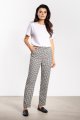 Spodnie A748 white-black-1 11637  | 16806-White-Black-XL