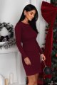 Elastyczna sukienka w prążek NOLIA-3 11698  | 1509-S