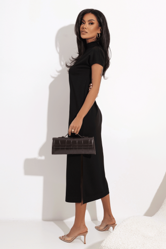 Czarna midi sukienka ZELIA