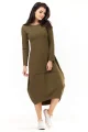 Sukienka A209 khaki-6 11834  | 159-Khaki-SM
