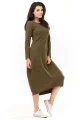 Sukienka A209 khaki-8 11834  | 159-Khaki-SM