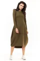 Sukienka A209 khaki-4 11834  | 159-Khaki-LXL