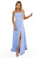 663-2 ELARA gorsetowa sukienka maxi z rozcięciem i wiązaniem na plecach - błękitna-11 11842 