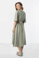 A761 Sukienka szałwiowy-6 11889  | 17142-Szałwiowy-L