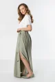 A763 Spódnica szałwiowy-4 11897  | 17144-Szałwiowy-M