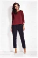 Bluzka A085 claret-2 11947  | 13967-Claret-XL