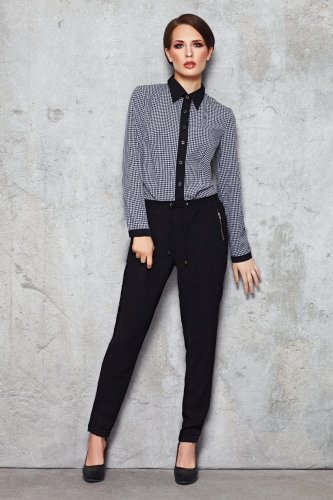 Koszula Damska w Krateczkę Długi Rękaw M053