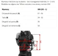 691-1 Rozpinana bluza damska z kapturem i ozdobnym zamkiem - czarna-7 12117 